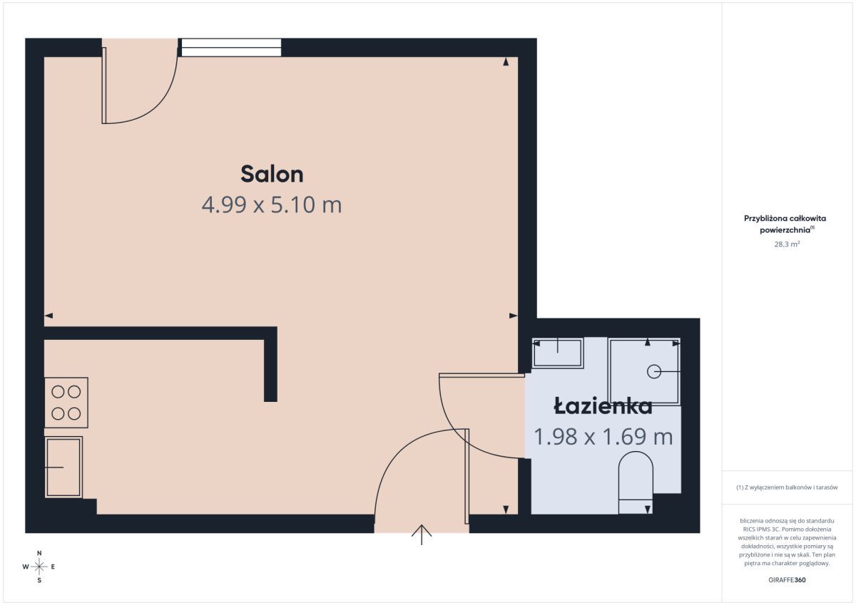 Mieszkanie 1-pokojowe Wejherowo, ul. gen. Władysława Sikorskiego. Zdjęcie 9