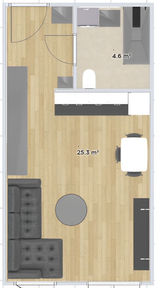 Mieszkanie 1-pokojowe Kraków Płaszów, ul. Mierzeja Wiślana. Zdjęcie 14