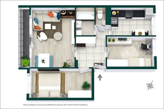 Mieszkanie 3-pokojowe Warszawa Mokotów, ul. Warneńska. Zdjęcie 27