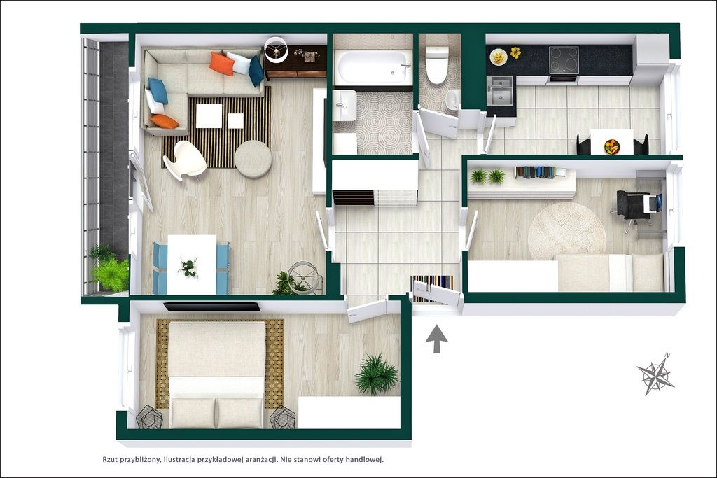 Mieszkanie 3-pokojowe Warszawa Mokotów, ul. Warneńska. Zdjęcie 27