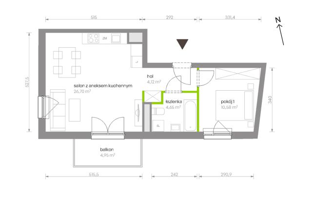 Mieszkanie 2-pokojowe Warszawa Chrzanów, ul. Szeligowska. Zdjęcie 8