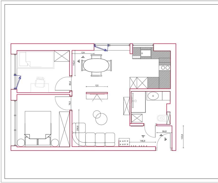 Mieszkanie 3-pokojowe Warszawa Wola, ul. Pańska. Zdjęcie 4