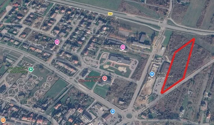 Działka inwestycyjna Chęciny