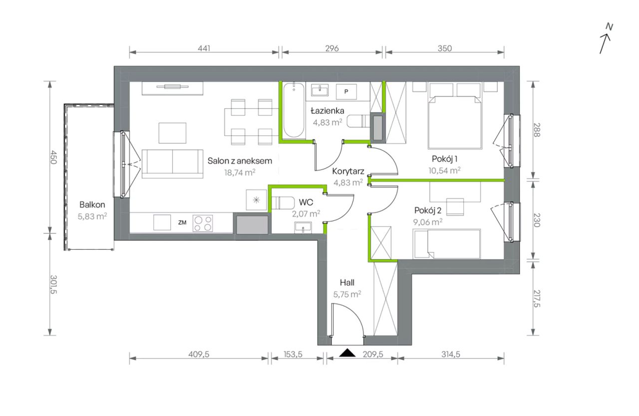 Mieszkanie 3-pokojowe Warszawa Targówek, ul. Oliwska. Zdjęcie 16