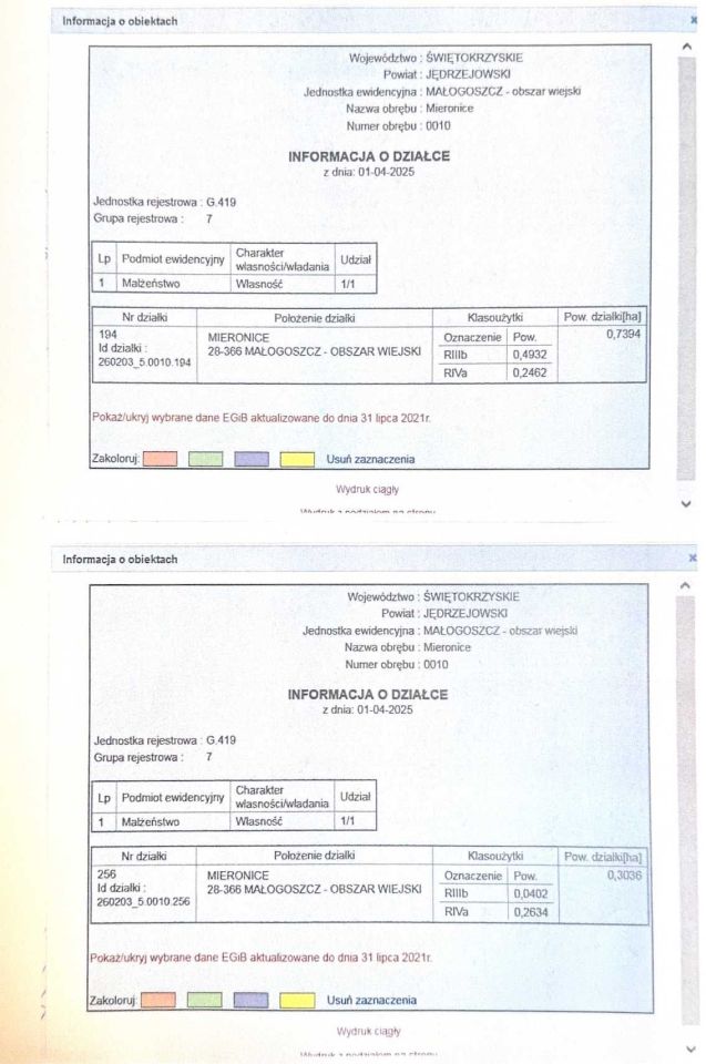 Działka rolna Mieronice. Zdjęcie 2