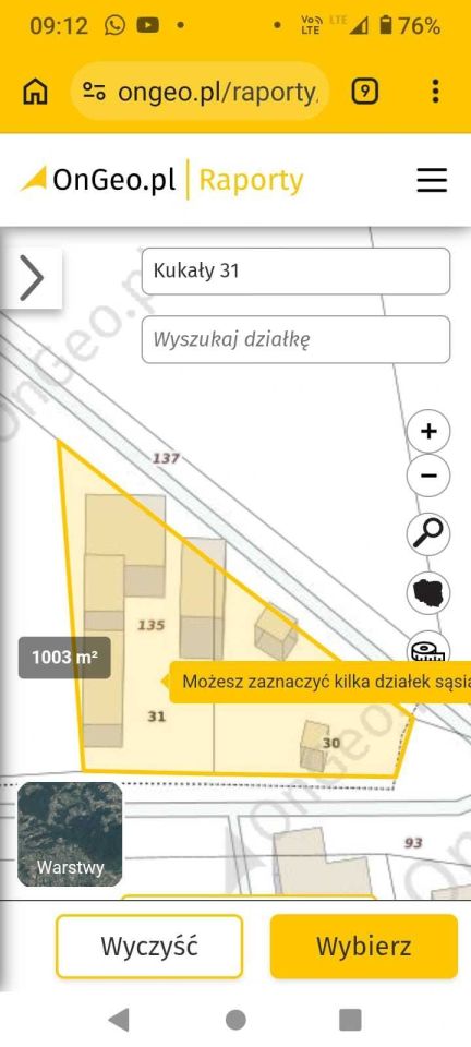 Działka budowlana Kukały. Zdjęcie 3