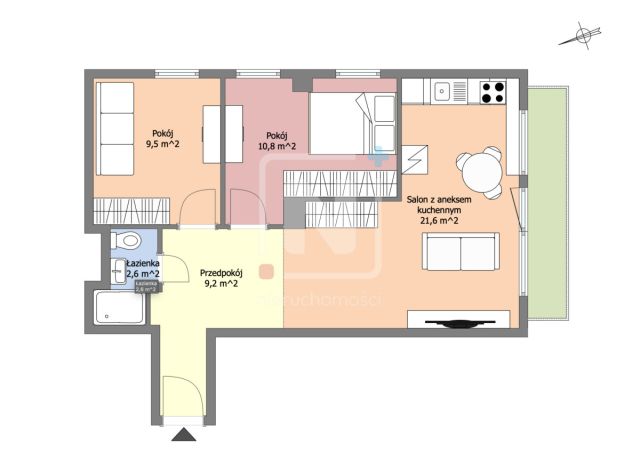 Mieszkanie 3-pokojowe Warszawa Praga-Południe, ul. Kinowa. Zdjęcie 7