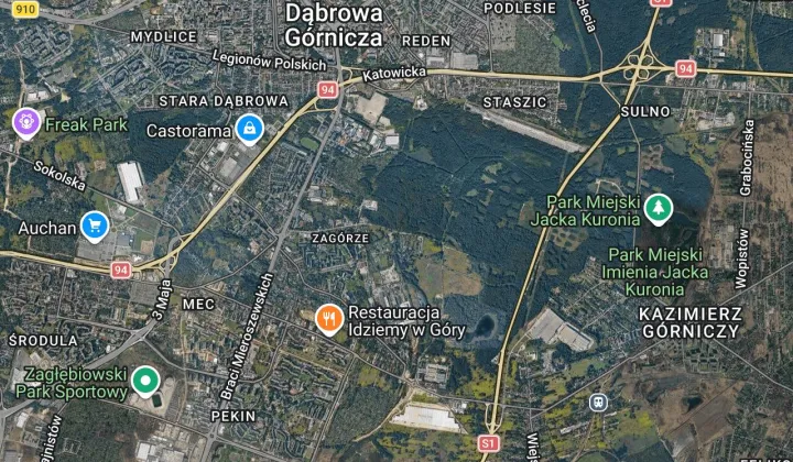 Działka rolno-budowlana Sosnowiec Zagórze, ul. Romana Dmowskiego