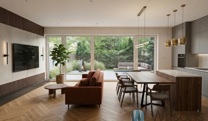 dom szeregowy, 5 pokoi Łomianki, Prochownia