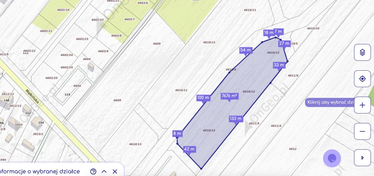 Działka budowlana Ostrów Mazowiecka, ul. Małkińska. Zdjęcie 3