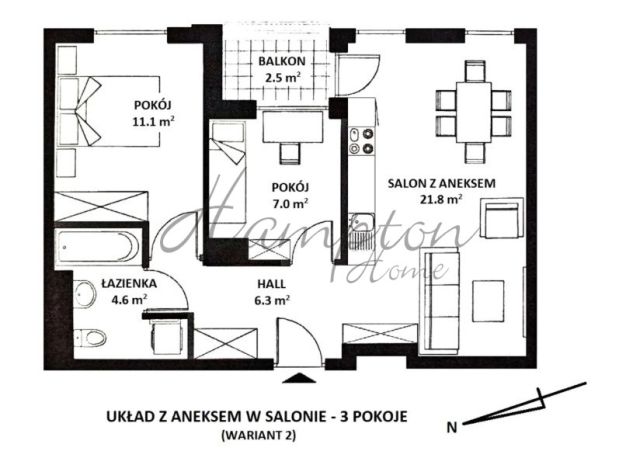 Mieszkanie 2-pokojowe Warszawa Mokotów, ul. Rajska. Zdjęcie 12