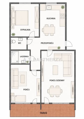Mieszkanie 3-pokojowe Kraków Podgórze Duchackie, ul. Gołaśka. Zdjęcie 18