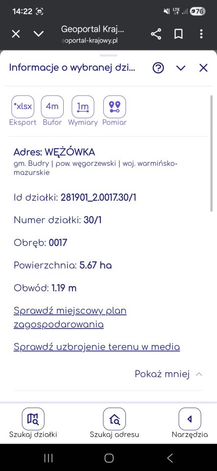 Działka rolna Wężówko. Zdjęcie 2