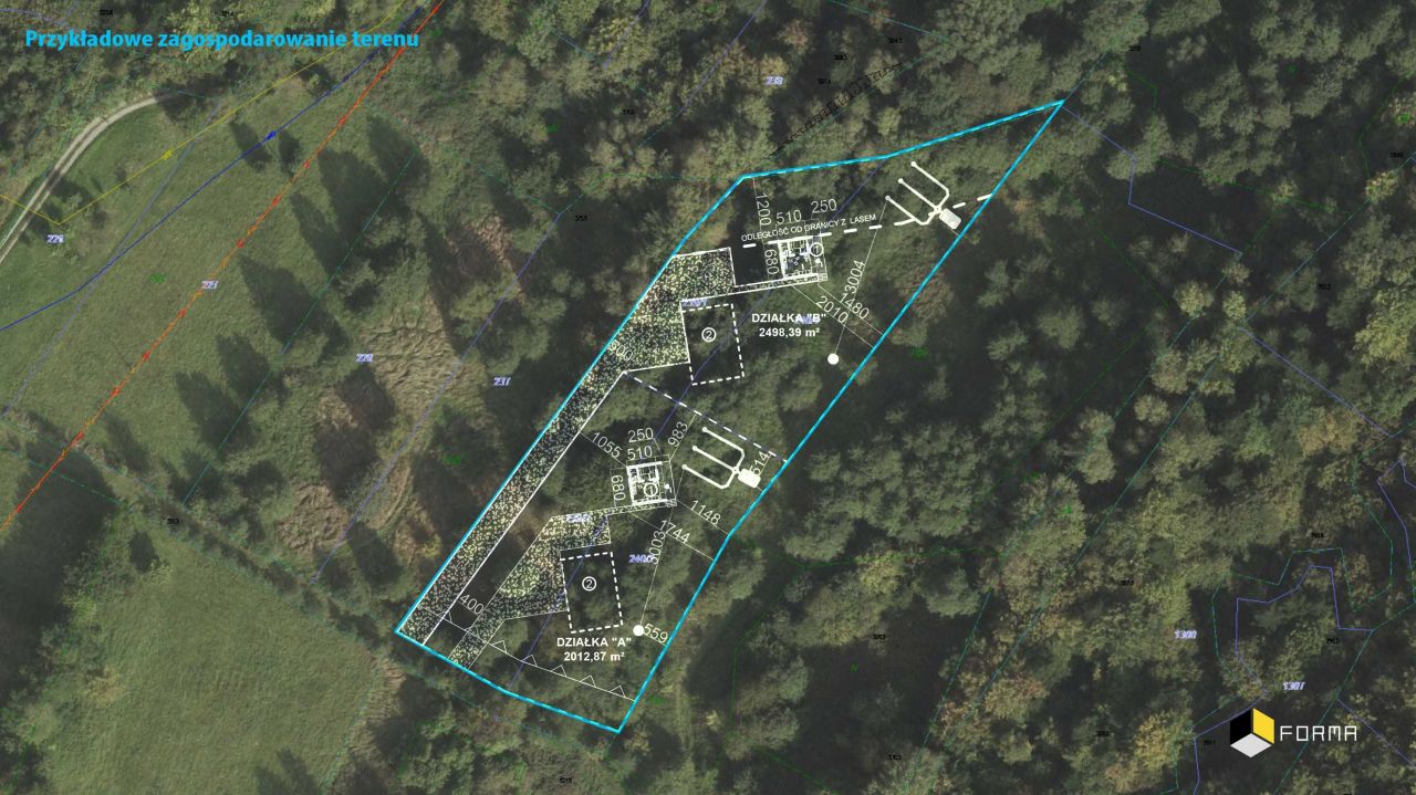 Działka budowlana Borówki. Zdjęcie 5