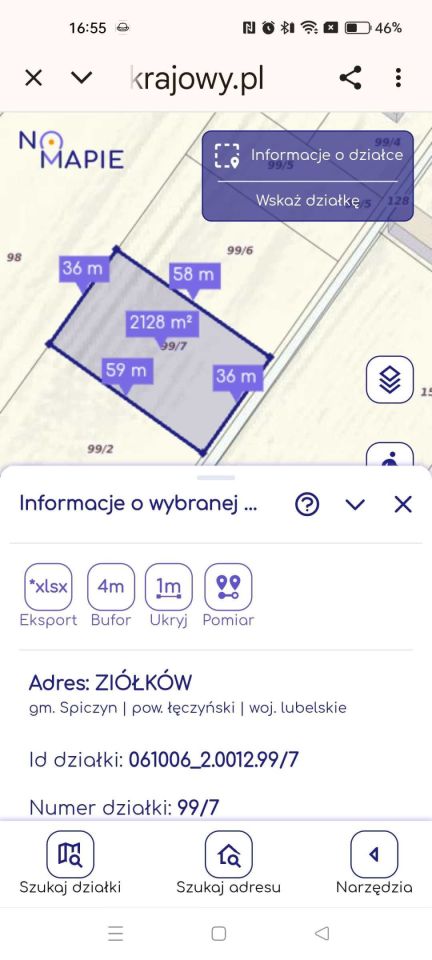 Działka budowlana Ziółków. Zdjęcie 5