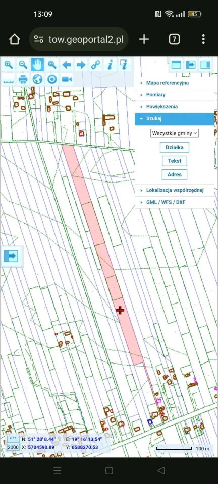 Działka rolna Bujny Księże