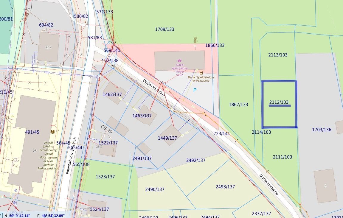 Działka budowlana Czarków, ul. Doświadczalna