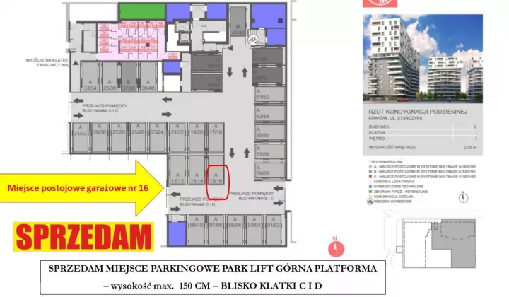 Garaż/miejsce parkingowe Kraków Bronowice Wielkie, ul. Stańczyka
