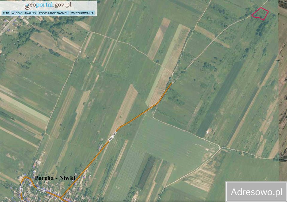 Działka rolna Poręba Niwki. Zdjęcie 2