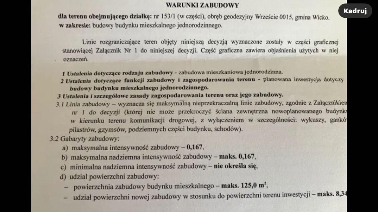 Działka budowlana Wrzeście. Zdjęcie 3