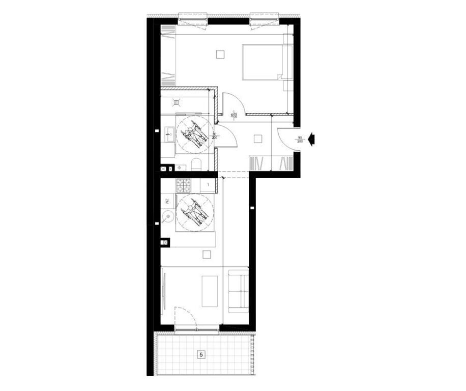 Mieszkanie 2-pokojowe Lublin, pl. Obrońców Lublina. Zdjęcie 3