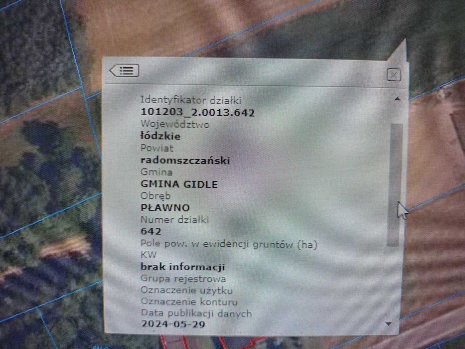 Działka rolno-budowlana Pławno, ul. Przedborska. Zdjęcie 3