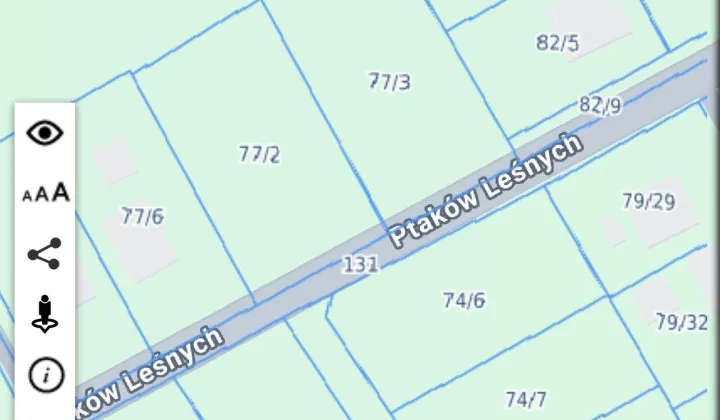 Działka budowlana Jastrzębie, ul. Ptaków Leśnych