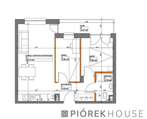 Mieszkanie 3-pokojowe Warszawa Białołęka, ul. Konik Polny. Zdjęcie 9
