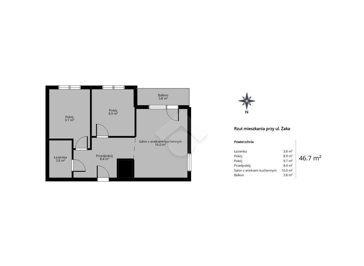Mieszkanie 3-pokojowe Kraków Kurdwanów. Zdjęcie 23