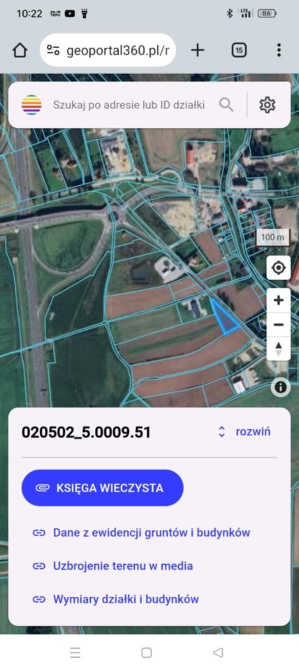 Działka inwestycyjna Sady Dolne. Zdjęcie 1