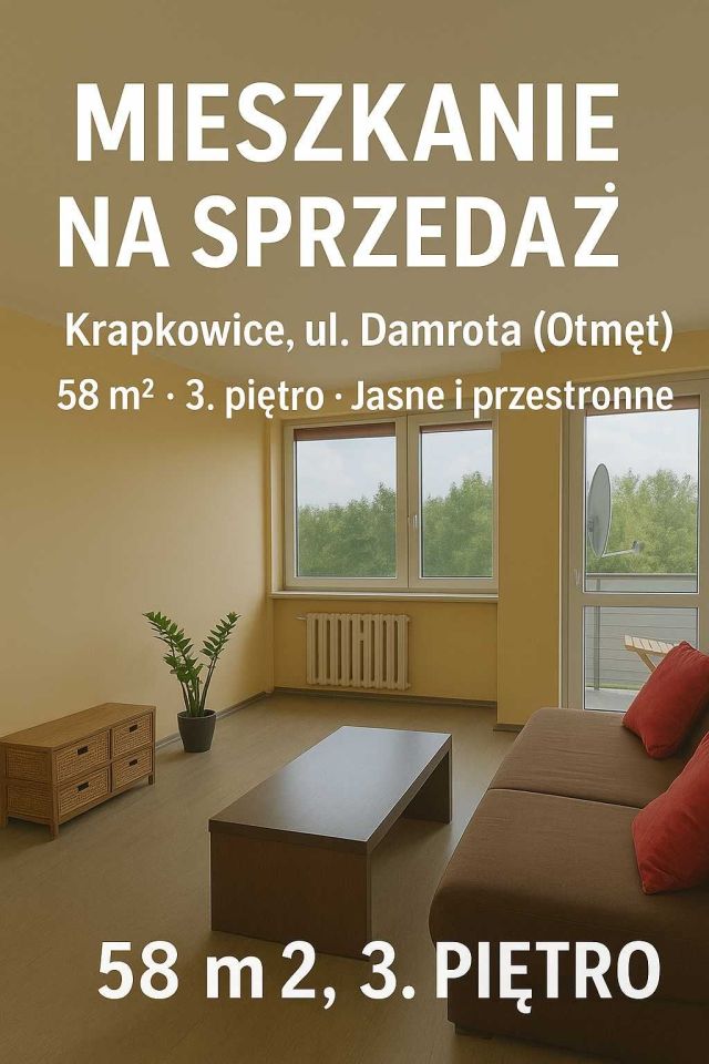 Mieszkanie 3-pokojowe Krapkowice Otmęt, ul. Damrota