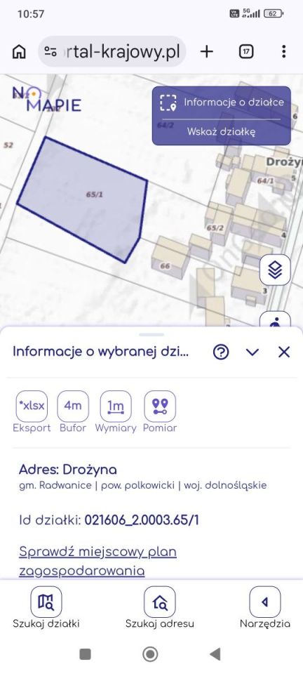 Działka budowlana Drożyna. Zdjęcie 3