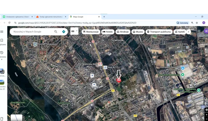 Działka budowlana Warszawa Białołęka, ul. Aleksandra Fleminga