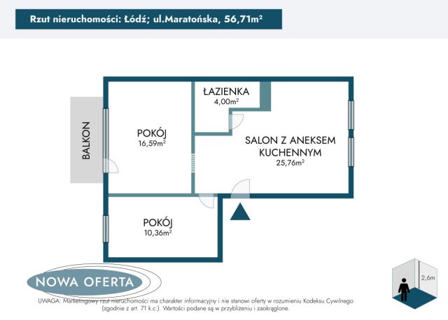 Mieszkanie 3-pokojowe Łódź Polesie, ul. Maratońska. Zdjęcie 21