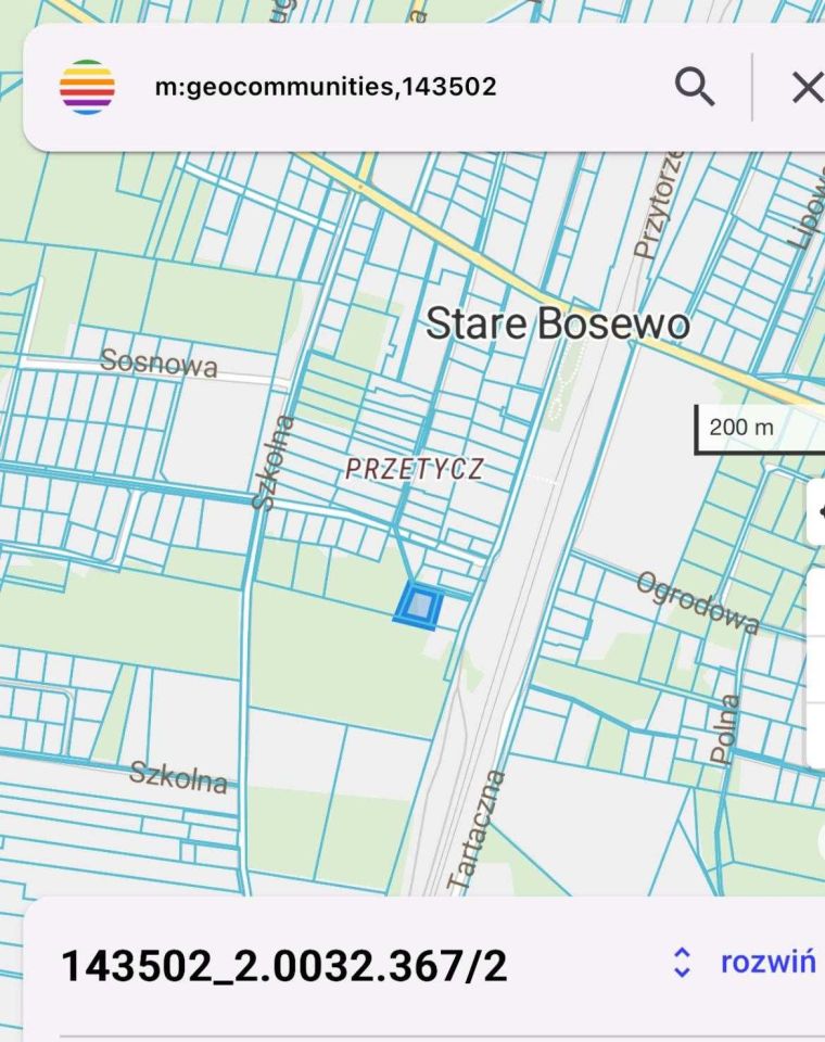 Działka budowlana Stare Bosewo. Zdjęcie 2