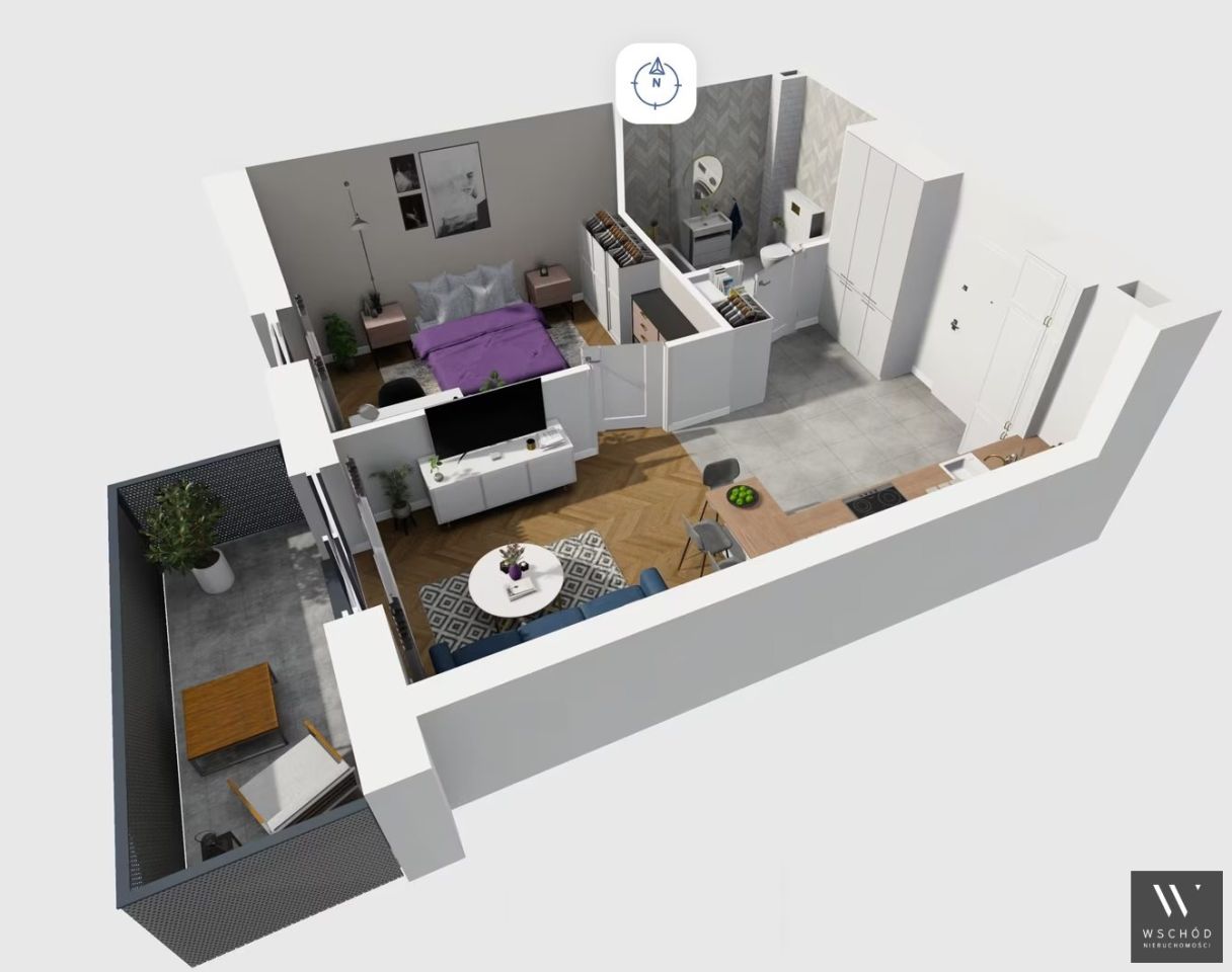 Mieszkanie 2-pokojowe Kraków. Zdjęcie 2