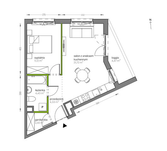 Mieszkanie 2-pokojowe Kraków Płaszów, ul. Myśliwska. Zdjęcie 25