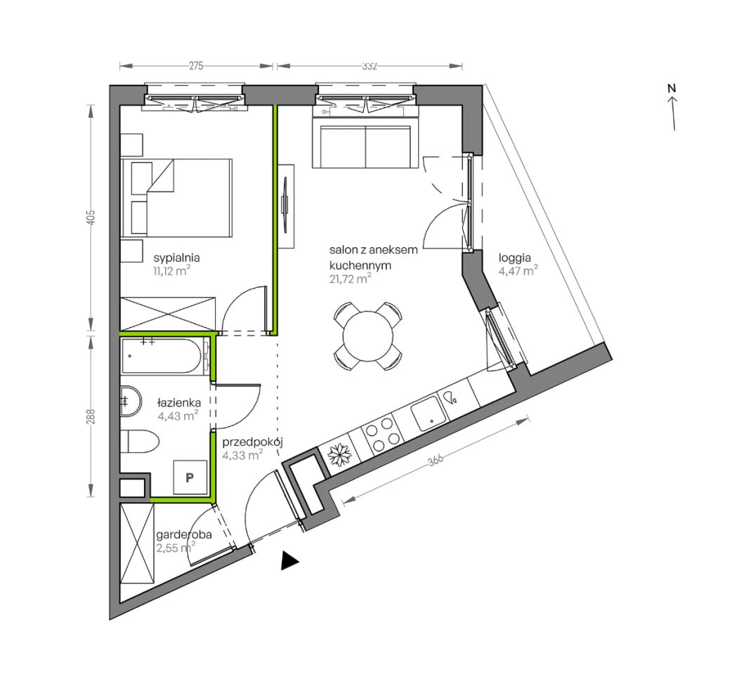 Mieszkanie 2-pokojowe Kraków Płaszów, ul. Myśliwska. Zdjęcie 25