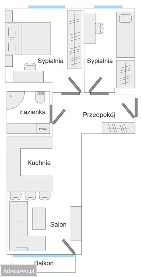 Mieszkanie 3-pokojowe Krapkowice Otmęt, os. XXX-lecia. Zdjęcie 11
