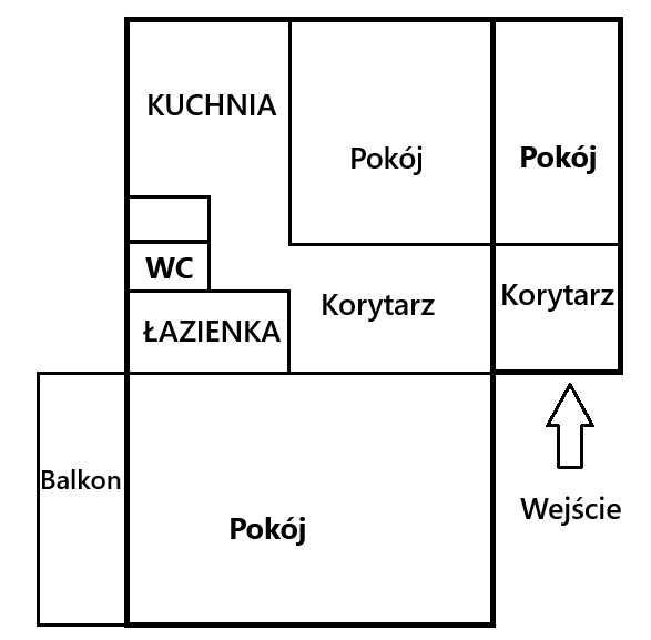 Mieszkanie 3-pokojowe Poznań Starołęka, ul. Falista. Zdjęcie 2