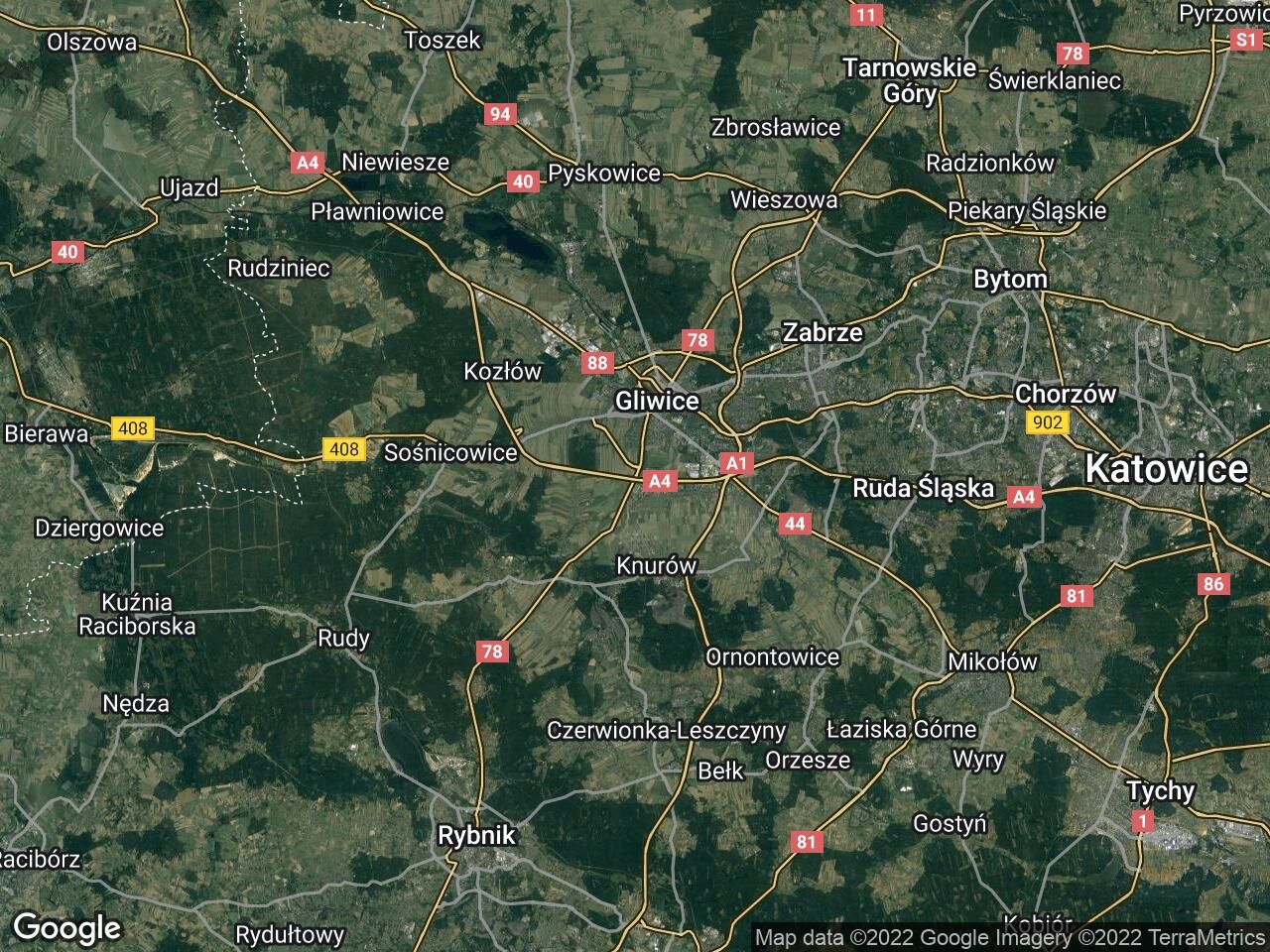 Działka rekreacyjna Gliwice Trynek, ul. Rybnicka