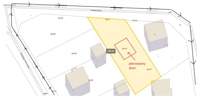 Działka inna Sędziszów Małopolski Rędziny, ul. św. Klary. Zdjęcie 1