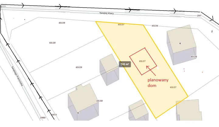 Działka inna Sędziszów Małopolski Rędziny, ul. św. Klary