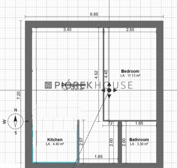 Mieszkanie 2-pokojowe Warszawa Mokotów, ul. Artura Malawskiego. Zdjęcie 13