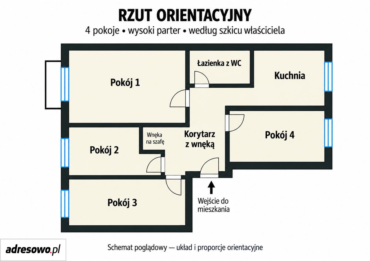 Mieszkanie 4-pokojowe Poznań Głuszyna, ul. Głuszyna. Zdjęcie 11