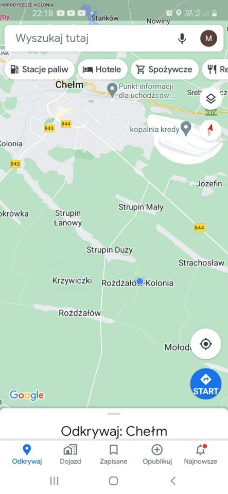 Działka rolna Rożdżałów-Kolonia