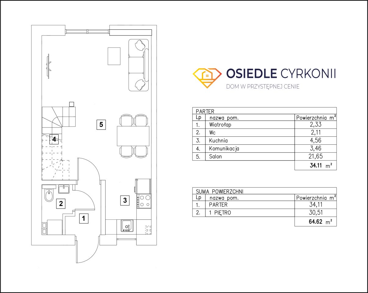 Mieszkanie 4-pokojowe Koszalin, Skwierzynka ul. Cyrkonii. Zdjęcie 7