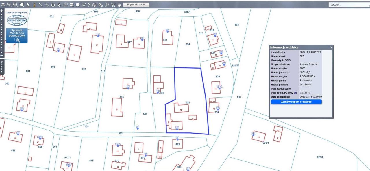 Działka budowlana Roźwienica. Zdjęcie 8
