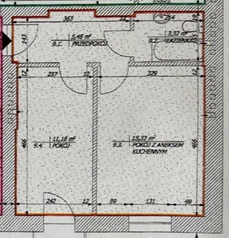 Mieszkanie 2-pokojowe Kraków Podgórze, ul. Stanisława Mitery. Zdjęcie 15