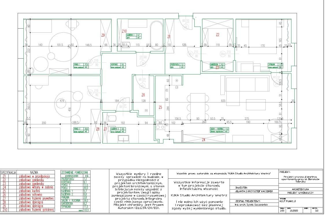 Mieszkanie 4-pokojowe Warszawa Bemowo, ul. Obrońców Tobruku